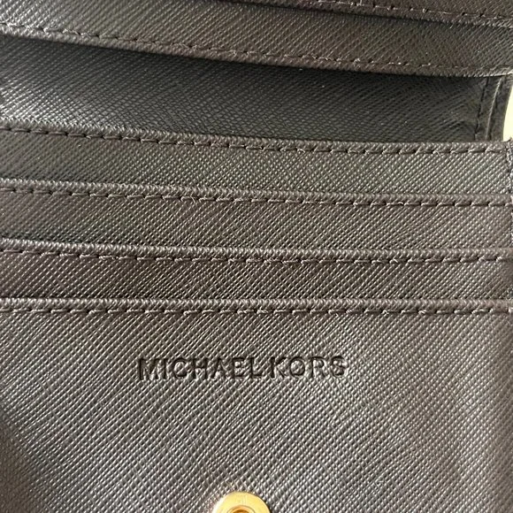 MICHAEL Michael Kors Jet Set Travel Bifold Wallet - Brown - Vintage - Picture 3 of 6